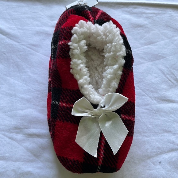 Xmas red slipper socks Small-medium - Picture 1 of 4